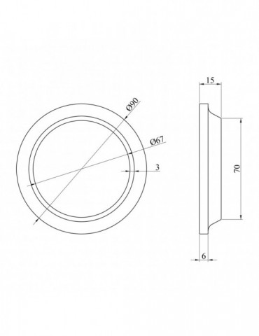 Прокладка для водонагрівача Kroner 90 мм під фланець | купити | SilverGoose.com.ua.com.ua