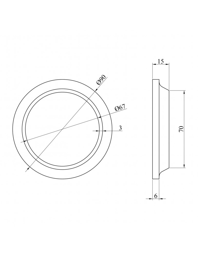 Прокладка для водонагрівача Kroner 90 мм під фланець | купити | SilverGoose.com.ua.com.ua