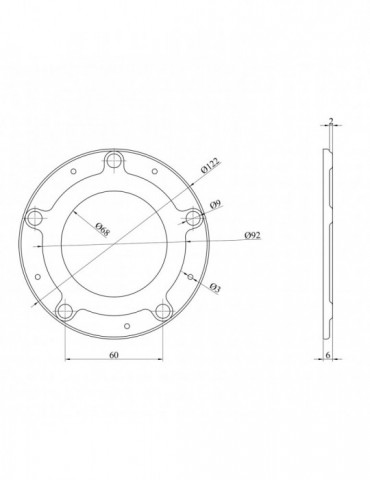 Фланець Kroner 5-ти болтовий | купити | SilverGoose.com.ua.com.ua