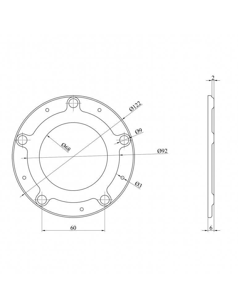 Фланець Kroner 5-ти болтовий | купити | SilverGoose.com.ua.com.ua