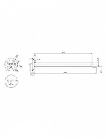 Колба фланець для сухих ТЕНів Kroner Flacher | купити | SilverGoose.com.ua.com.ua