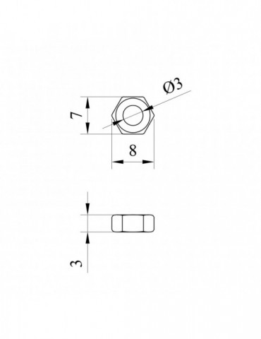 Гайка Kroner М4х3 | купити | SilverGoose.com.ua.com.ua