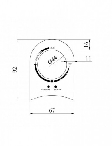Наклейка панелі керування для водонагрівача  Kroner Runder | купити | SilverGoose.com.ua.com.ua