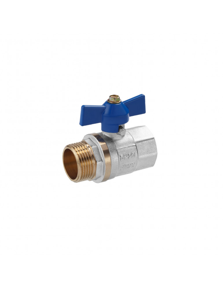 Кран кульовий Valves 3/4" ВЗ PN30 синій метелик | купити | SilverGoose.com.ua.com.ua