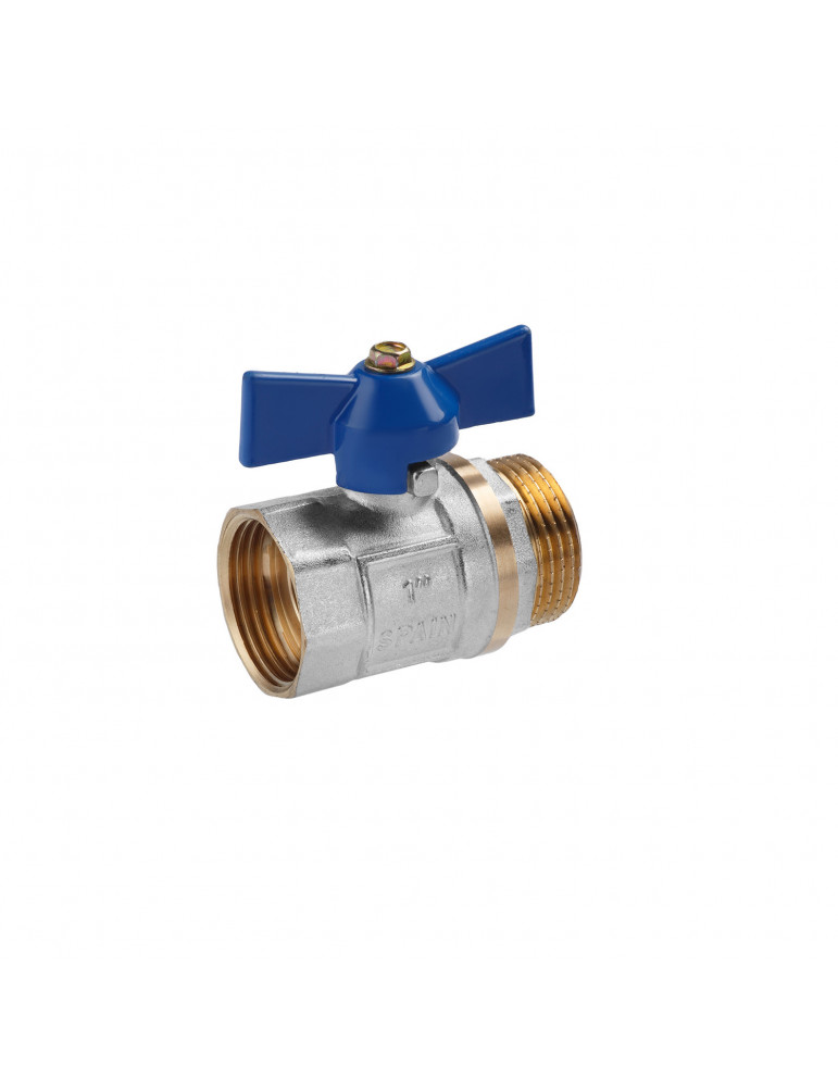 Кран кульовий Valves 1" ВЗ PN30 синій метелик | купити | SilverGoose.com.ua.com.ua