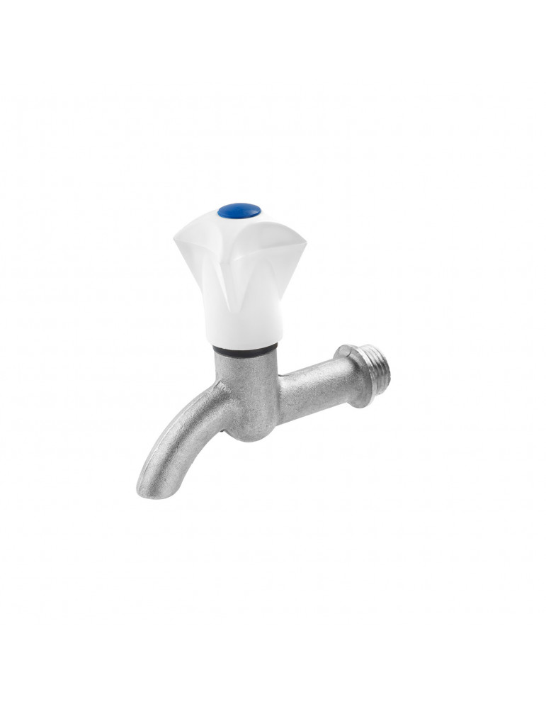 Кран водорозбірний посилений LexLine 1/2" нікель НК2501-Вн | купити | SilverGoose.com.ua.com.ua