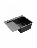 Кухонна мийка Kroner KRP Schwarze - 6350RHM PVD (3.0/1.0 мм) | купити | SilverGoose.com.ua.com.ua