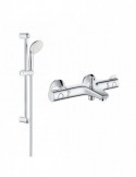 Змішувач для ванни Grohe Grohtherm 800 34567000 з душовим гарнітуром 27853001 (34567001)