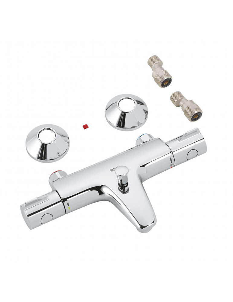 Змішувач для ванни Grohe Grohtherm 800 34567000 з душовим гарнітуром 27853001 (34567001) | купити | SilverGoose.com.ua.com.ua