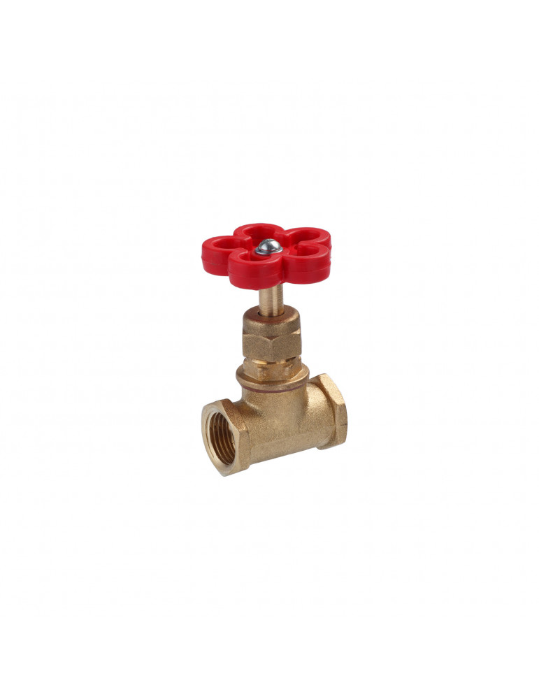 Вентиль запірний з накидною гайкою LexLine 1/2" ВВ PN16 латунний УК1111-ПАГ | купити | SilverGoose.com.ua.com.ua