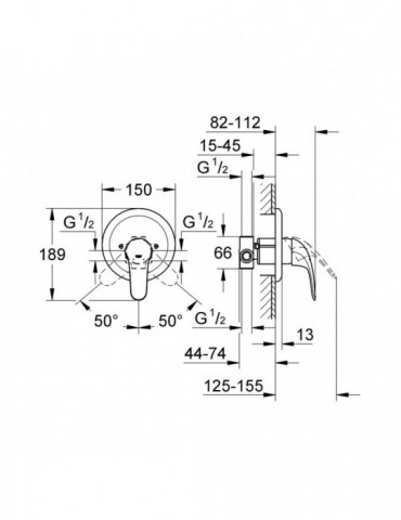 Змішувач прихованого монтажу для душу Grohe Euroeco 32742000 | купити | SilverGoose.com.ua.com.ua