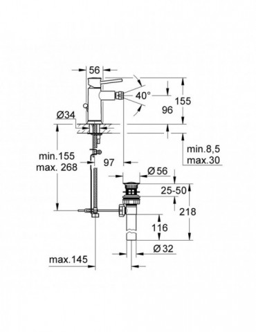 Змішувач для біде Grohe BauClassic 32864000 | купити | SilverGoose.com.ua.com.ua