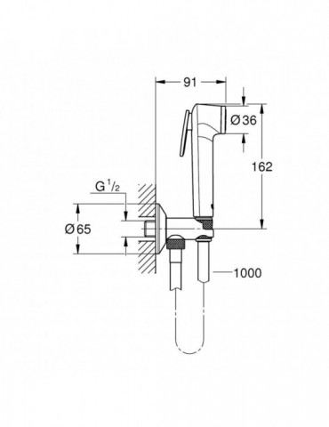 Набір для гігієнічного душу Grohe Tempesta-F Trigger Spray 30 26358000 | купити | SilverGoose.com.ua.com.ua
