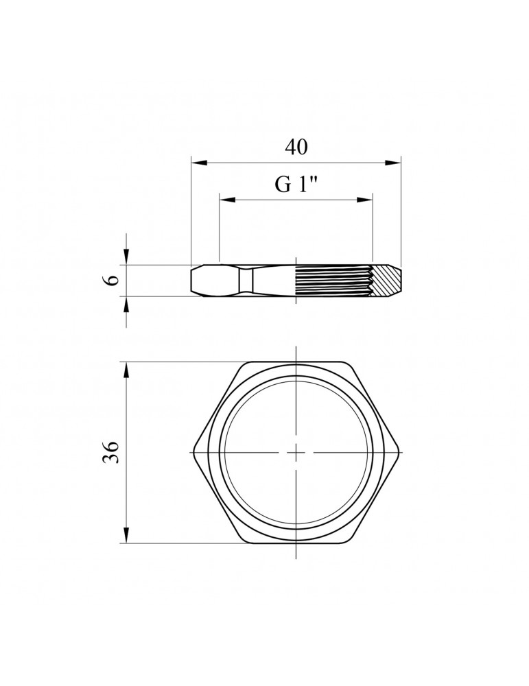Контргайка Nikiforov 1" нікель | купити | SilverGoose.com.ua.com.ua