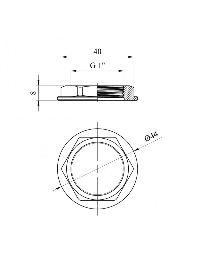 Контргайка шайба Nikiforov 1" нікель | купити | SilverGoose.com.ua.com.ua