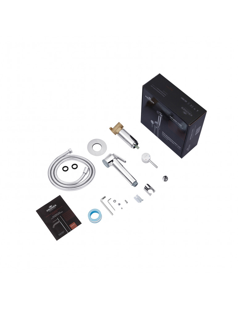 Набір для гігієнічного душу прихованого монтажу зі змішувачем Kroner KRP Bidet - C082 | купити | SilverGoose.com.ua.com.ua