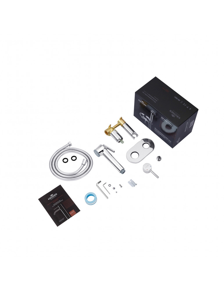 Набір для гігієнічного душу прихованого монтажу зі змішувачем Kroner KRP Bidet - C086 | купити | SilverGoose.com.ua.com.ua