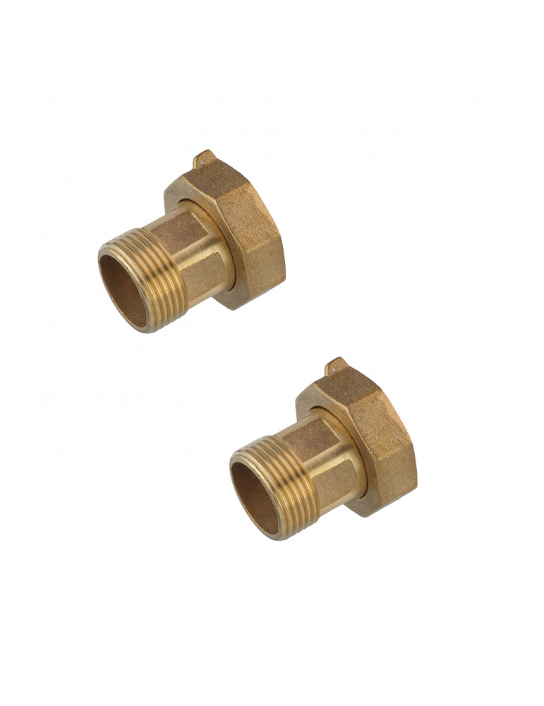 Згін для лічильника Nikiforov 1 1/2" латунний (пара) | купити | SilverGoose.com.ua.com.ua