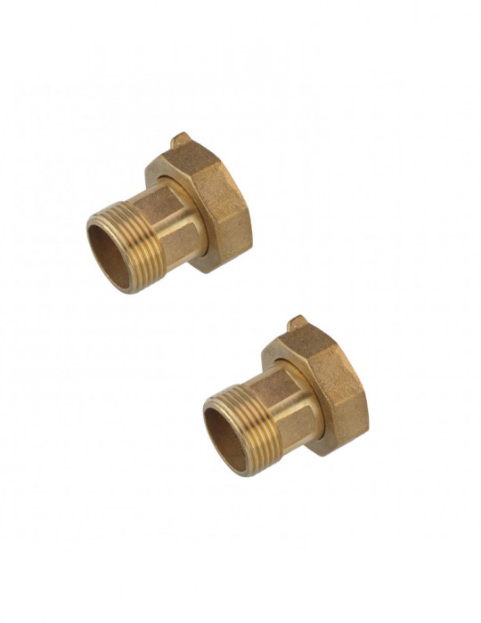 Згін для лічильника Nikiforov 1 1/2" латунний (пара) | купити | SilverGoose.com.ua.com.ua