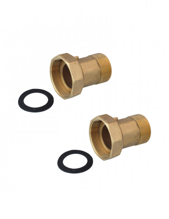 Згін для лічильника Nikiforov 1 1/2" латунний (пара) | купити | SilverGoose.com.ua.com.ua