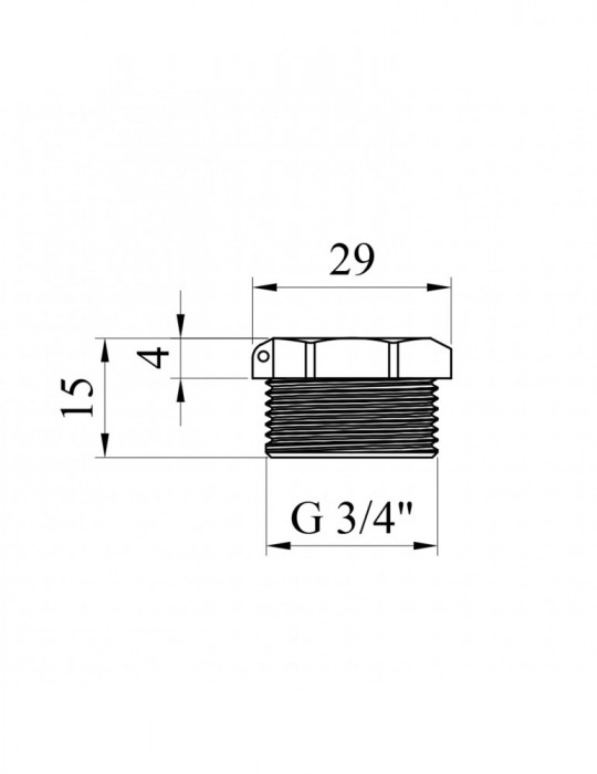 Заглушка під пломбу Nikiforov 3/4" РЗ нікель | купити | SilverGoose.com.ua.com.ua