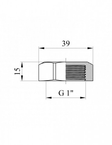 Заглушка Nikiforov 1" РВ нікель | купити | SilverGoose.com.ua.com.ua