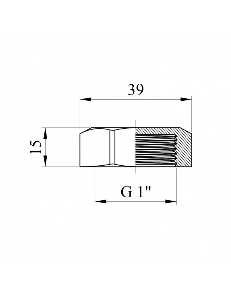 Заглушка Nikiforov 1" РВ нікель | купити | SilverGoose.com.ua.com.ua