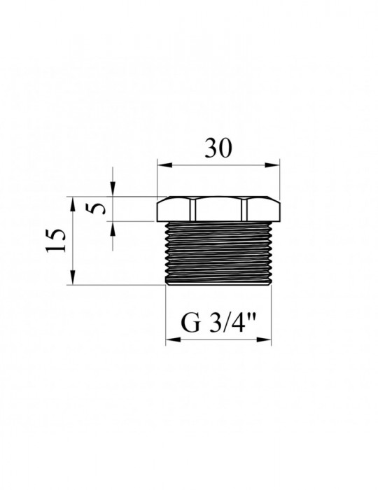 Заглушка Nikiforov 3/4" РЗ нікель | купити | SilverGoose.com.ua.com.ua