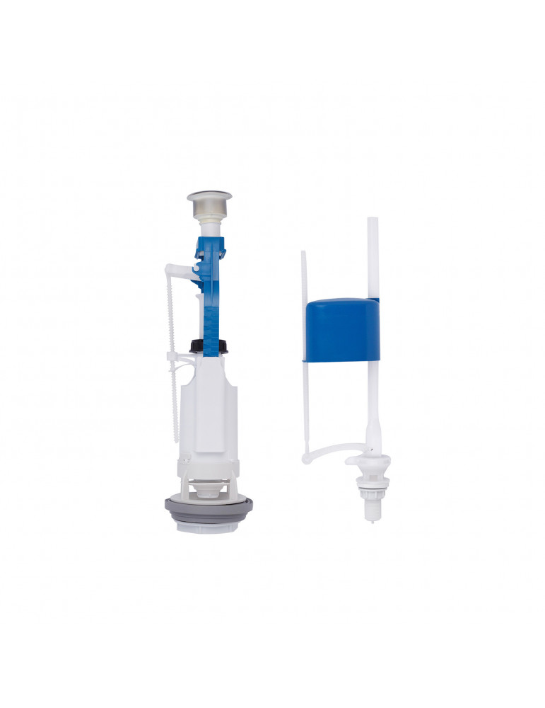 Комплект для бачка унітаза Kroner KRP - KIT6857 з одинарною кнопкою, нижнє підведення 1/2" | купити | SilverGoose.com.ua.com.ua