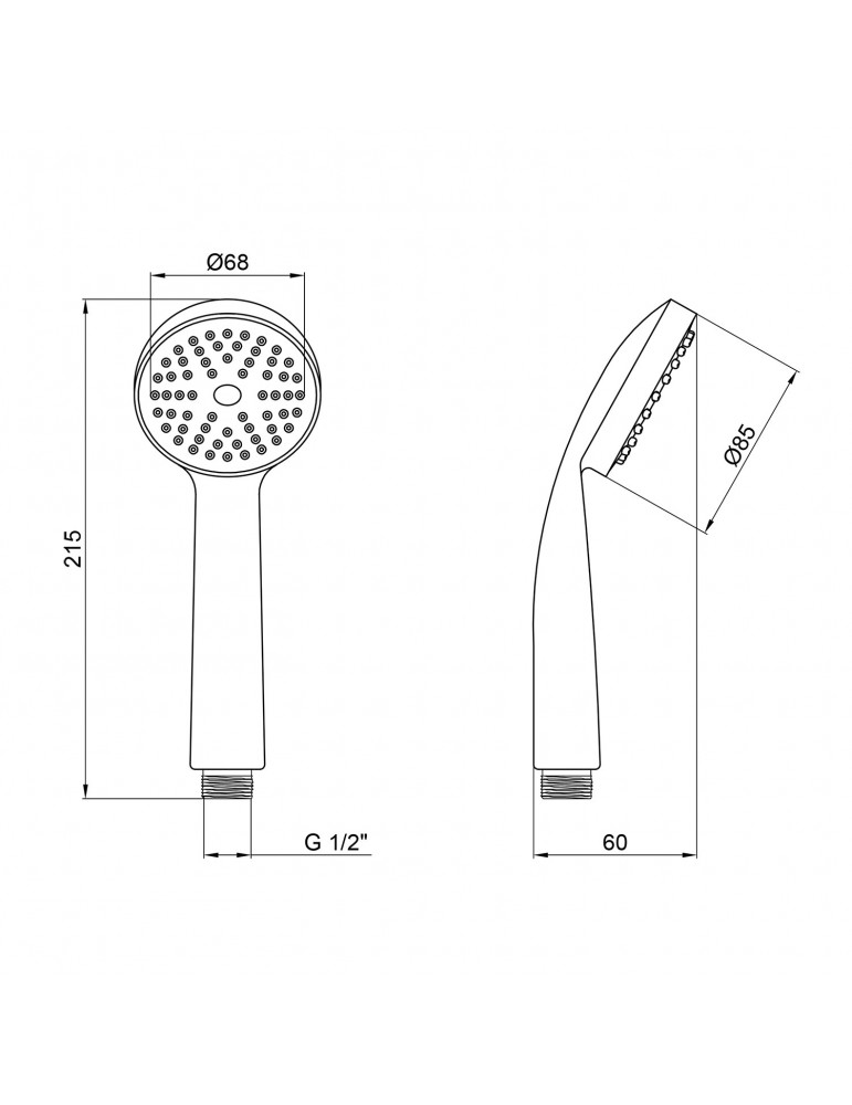 Лійка для ручного душу Kroner KRM - C716 | купити | SilverGoose.com.ua.com.ua