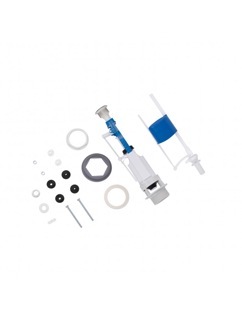 Комплект для бачка унітаза Kroner KRP - KIT6857 з одинарною кнопкою, нижнє підведення 1/2" | купити | SilverGoose.com.ua.com.ua