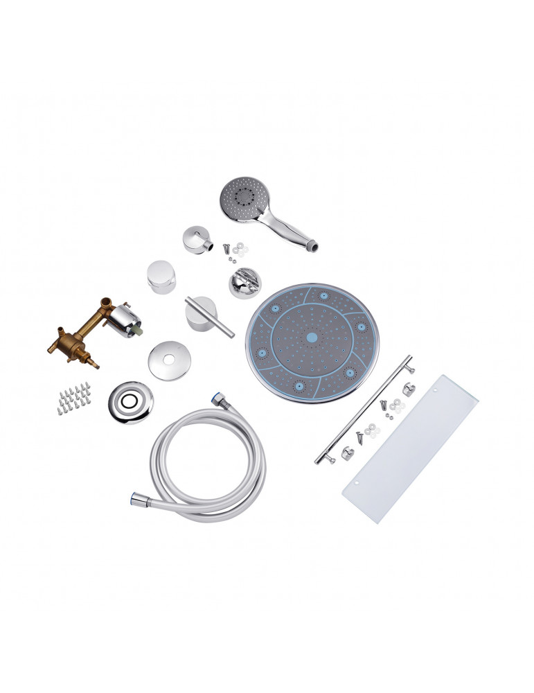 Душовий бокс Kroner KRP Enzo - SD.C.F.G. 90x90 см | купити | SilverGoose.com.ua.com.ua