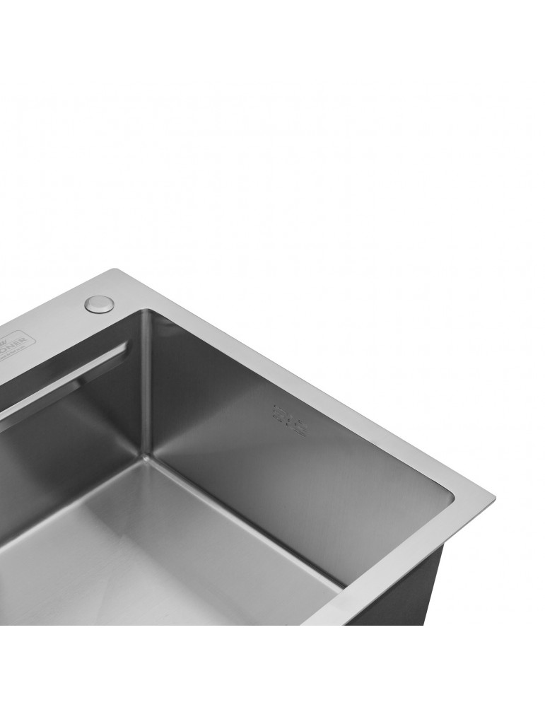 Кухонна мийка Kroner KRP Gebürstet - 6350HM (3.0/1.0 мм) | купити | SilverGoose.com.ua.com.ua