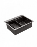 Кухонна мийка Kroner KRP Schwarze - 6350HM PVD (3.0/1.0 мм) | купити | SilverGoose.com.ua.com.ua