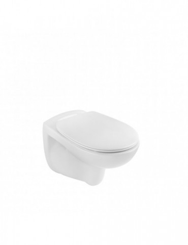 Унітаз підвісний Kroner KRP - A534UF Rimless 410х355х555 мм, сидіння Slim Duroplast / Soft-close / Quick relase