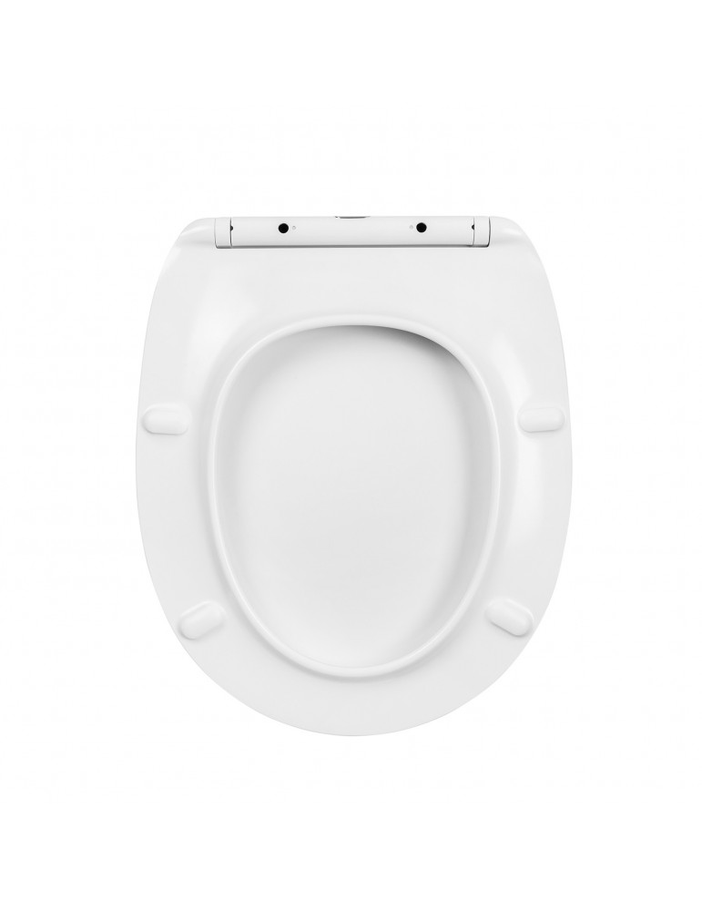 Унітаз підвісний Kroner KRP - A534UF Rimless 410х355х555 мм, сидіння Slim Duroplast / Soft-close / Quick relase | купити | Silve