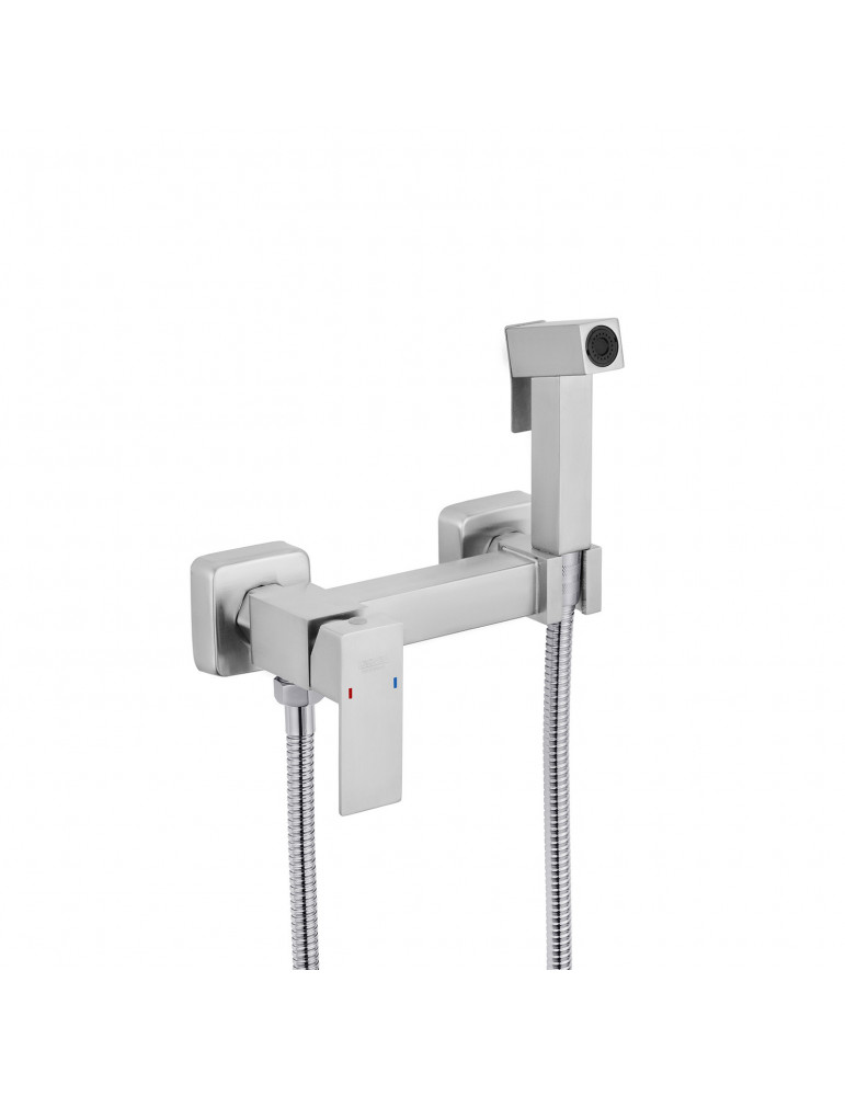 Набір для гігієнічного душу зі змішувачем Kroner KRP Edelstahl Kubus - ESG052 | купити | SilverGoose.com.ua.com.ua