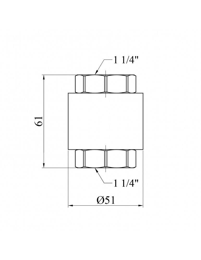 Зворотний клапан STA "Premium" (DN) 32 ВВ з латунним штоком | купити | SilverGoose.com.ua.com.ua