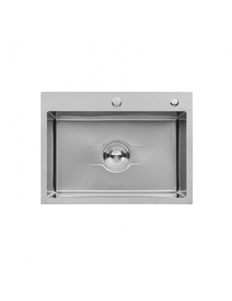 Кухонна мийка Kroner KRP Derby - 5843HM Brush (2,5/0,5 мм) | купити | SilverGoose.com.ua.com.ua