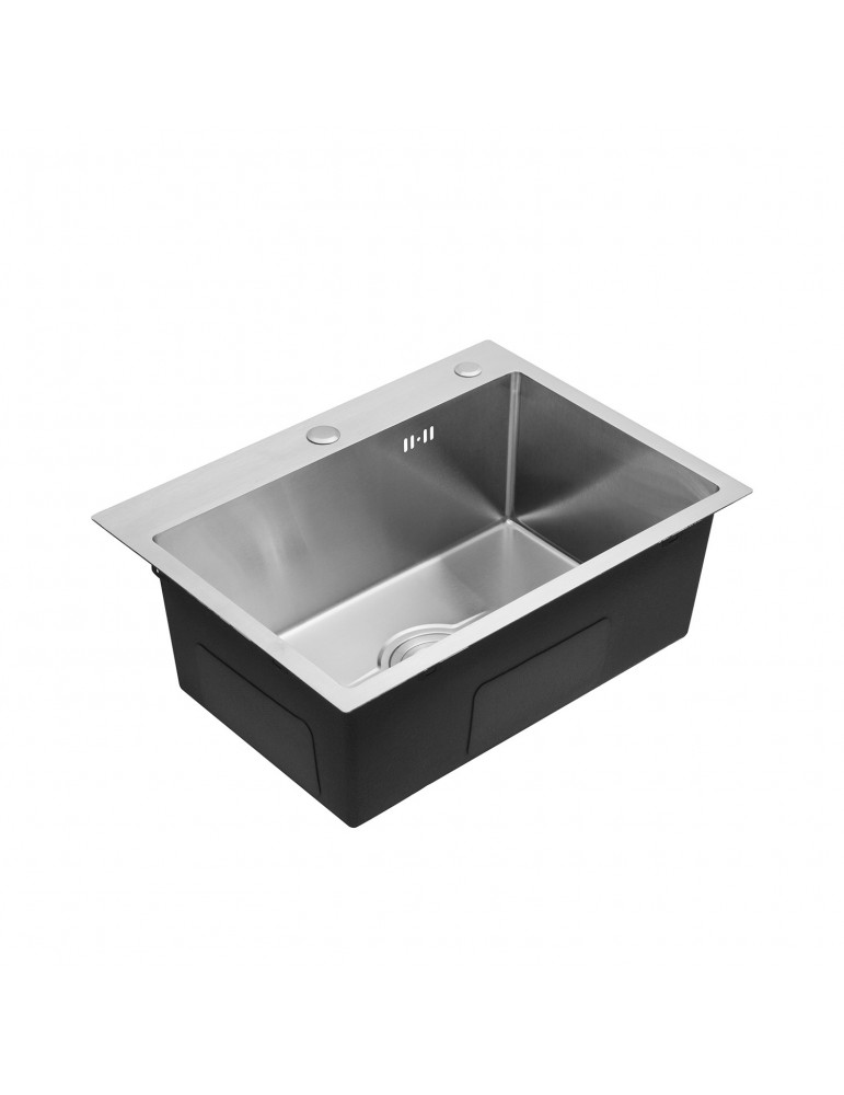 Кухонна мийка Kroner KRP Derby - 5843HM Brush (2,5/0,5 мм) | купити | SilverGoose.com.ua.com.ua