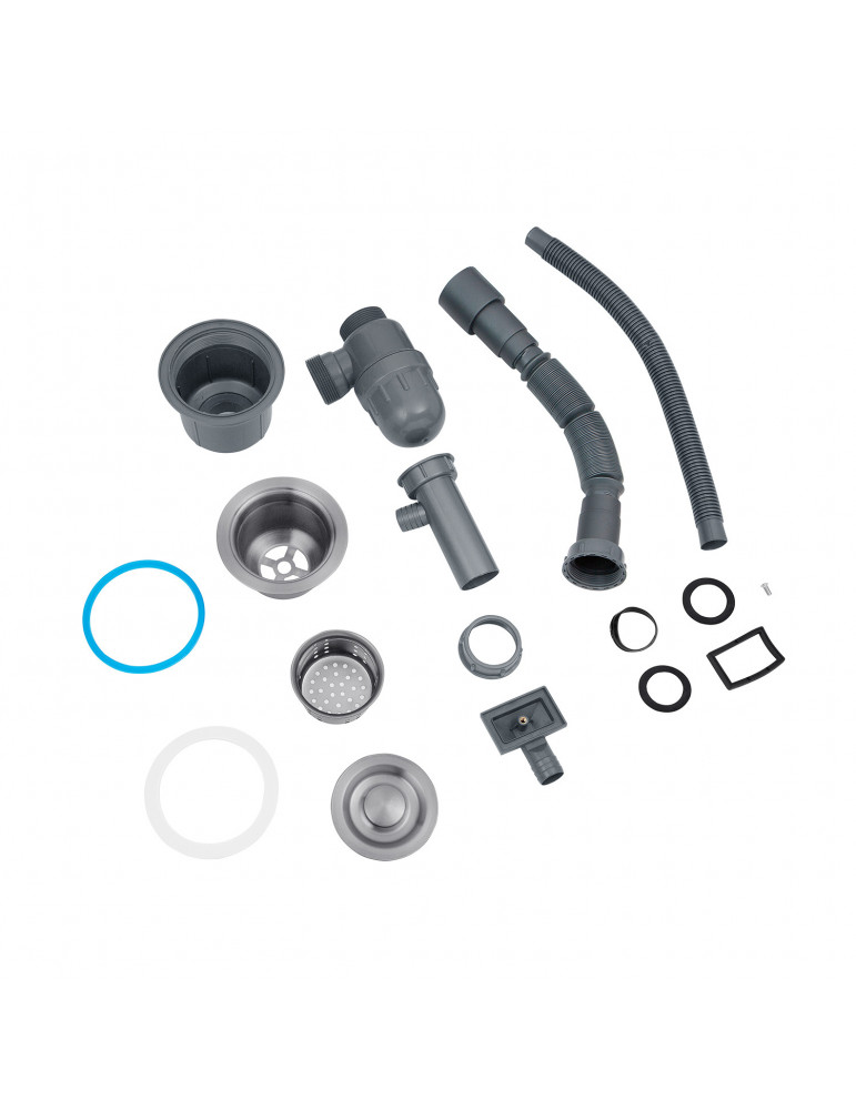 Кухонна мийка Kroner KRP Derby - 5843HM Brush (2,5/0,5 мм) | купити | SilverGoose.com.ua.com.ua