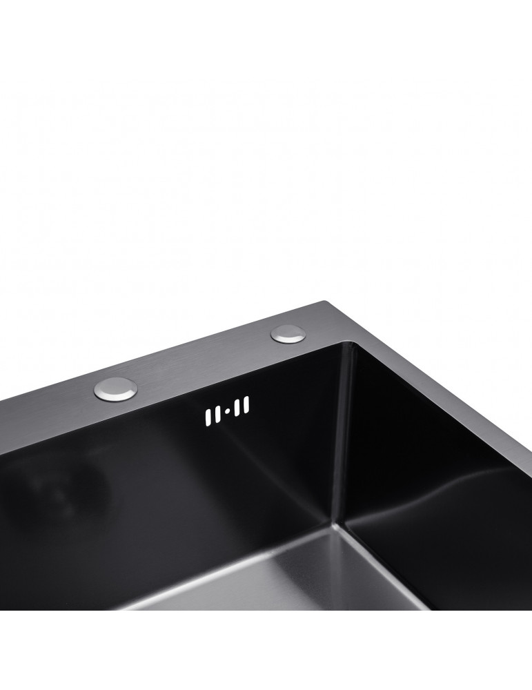 Кухонна мийка Kroner KRP Derby - 5843HM PVD (2,5/0,5 мм) | купити | SilverGoose.com.ua.com.ua