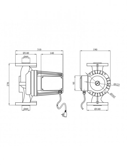 Насос циркуляційний Forwater WRS 50/1100-F (Grundfos) | купити | SilverGoose.com.ua.com.ua