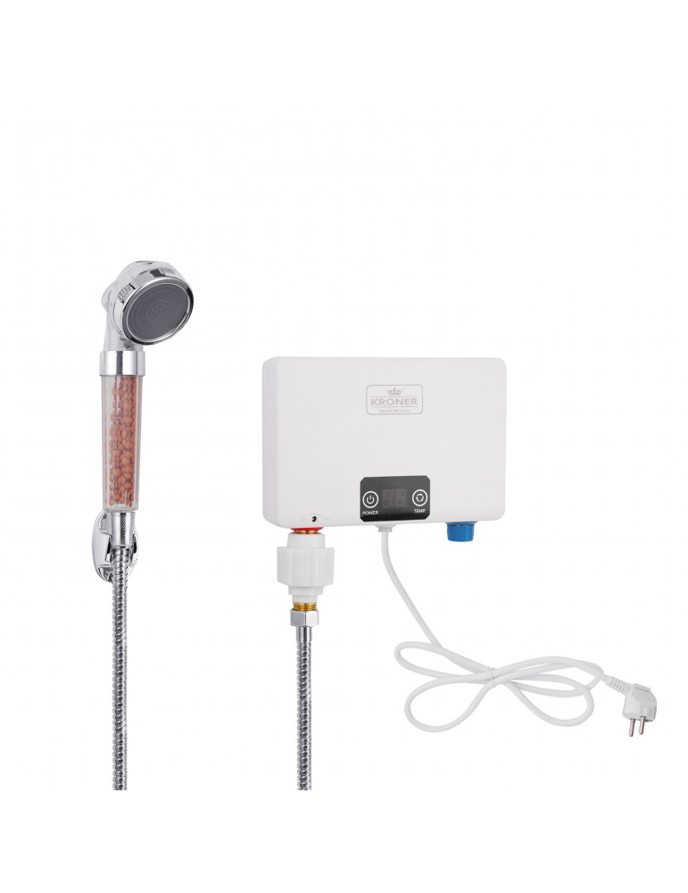 Проточний водонагрівач Kroner KRM Volt - CW200WMDS з дисплеєм | купити | SilverGoose.com.ua.com.ua