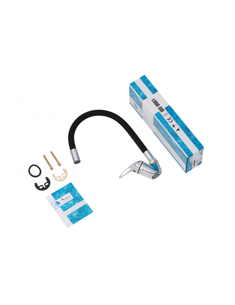 Змішувач для кухні з гнучким виливом Agua Leon - C039 | купити | SilverGoose.com.ua.com.ua