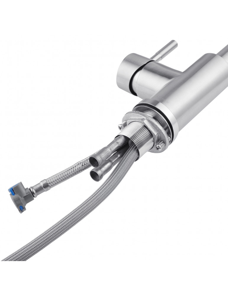 Змішувач для кухні з висувним виливом Kroner KRP Edelstahl Klassisch - ESG03915 | купити | SilverGoose.com.ua.com.ua