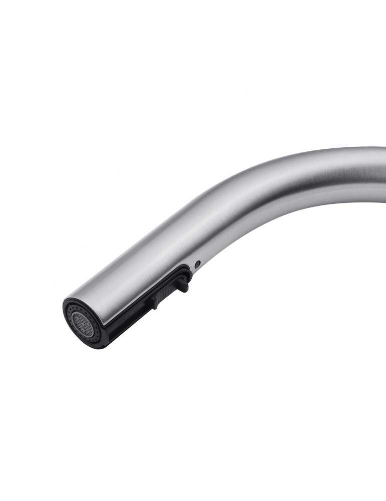 Змішувач для кухні з висувним виливом Kroner KRP Edelstahl Klassisch - ESG03915 | купити | SilverGoose.com.ua.com.ua