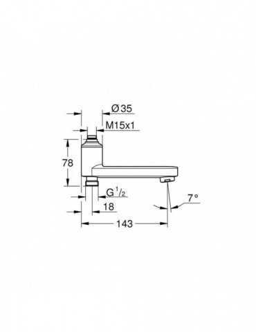 Вилив із вбудованим перемикачем Grohe QuickFix 13450000 | купити | SilverGoose.com.ua.com.ua