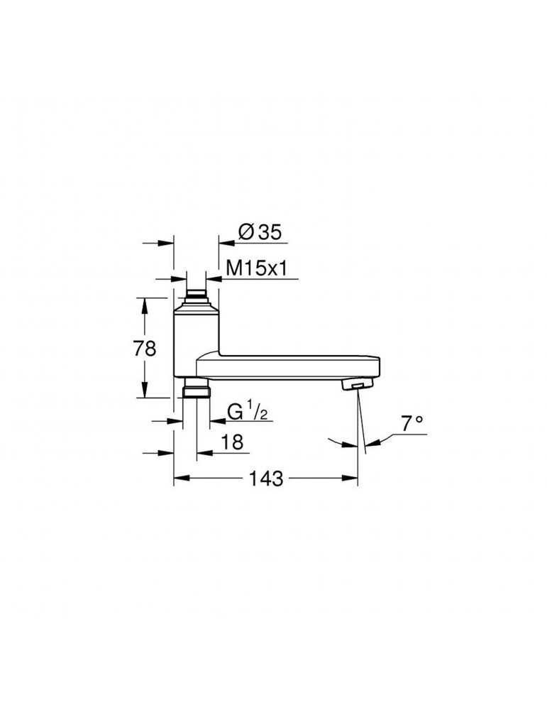 Вилив із вбудованим перемикачем Grohe QuickFix 13450000 | купити | SilverGoose.com.ua.com.ua