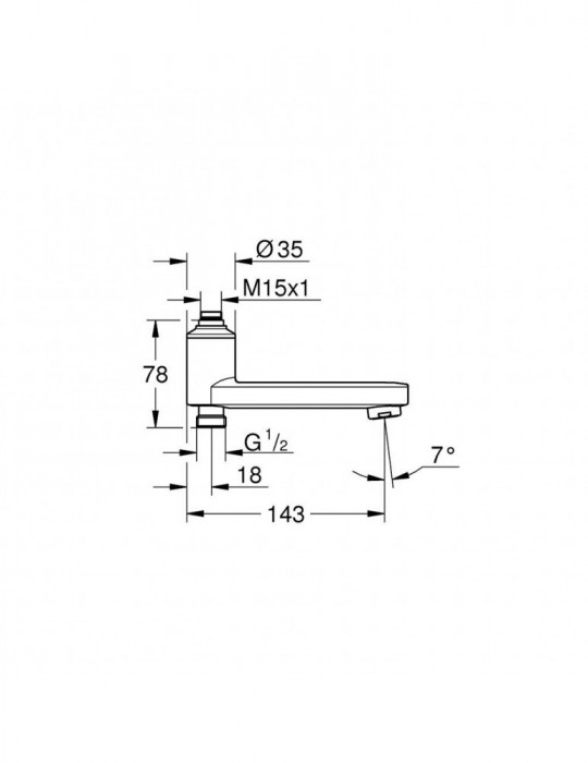 Вилив із вбудованим перемикачем Grohe QuickFix 13450000 | купити | SilverGoose.com.ua.com.ua